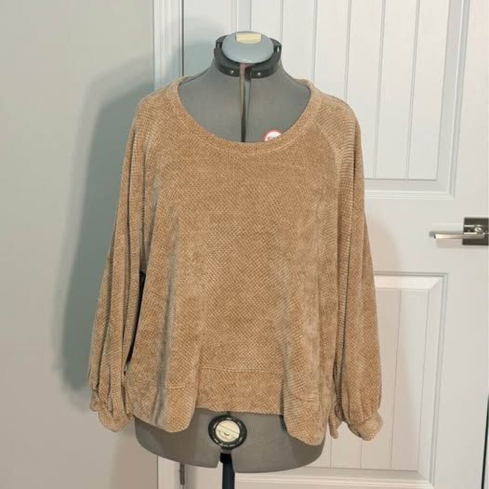 Time and Tru XXL Chenille Knit Pullover Oversize Sweater 30” p‑p 25” length C772